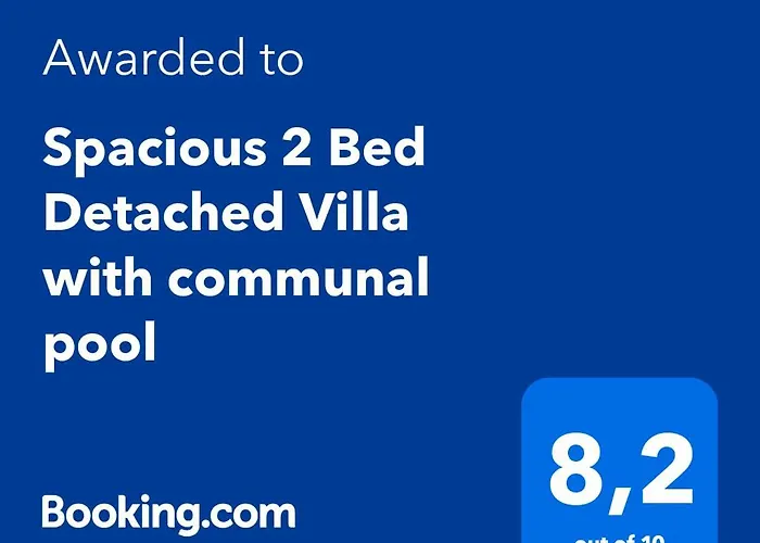 Spacious 2 Bed Detached With Communal Pool Villa